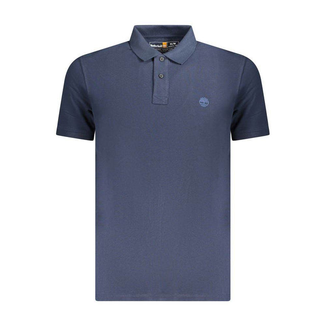 Timberland Blue Cotton Men Polo Shirt - Hilstor