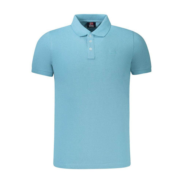 Norway 1963 Light Blue Cotton Men Polo Shirt - Hilstor