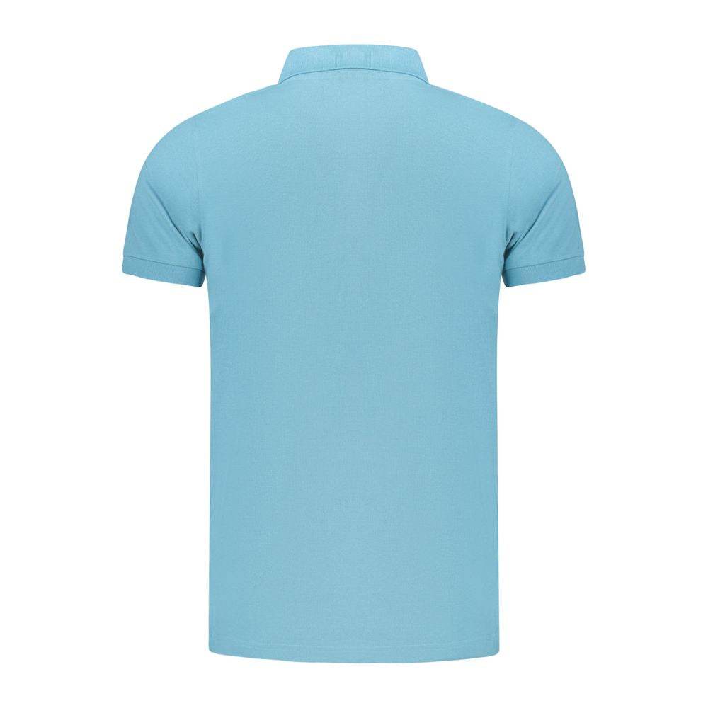 Norway 1963 Light Blue Cotton Men Polo Shirt - Hilstor