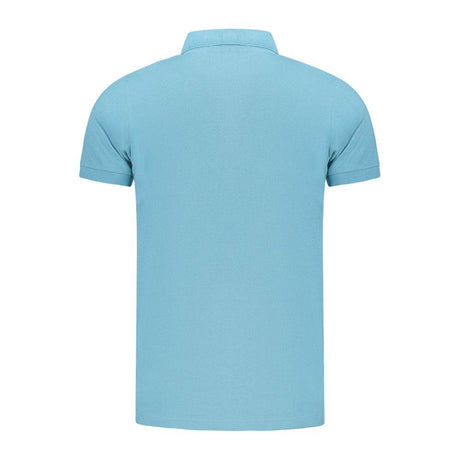 Norway 1963 Light Blue Cotton Men Polo Shirt - Hilstor