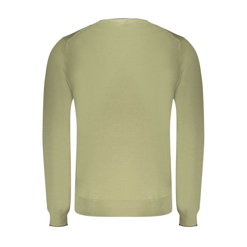 North Sails Green Cotton Men Sweater - Hilstor