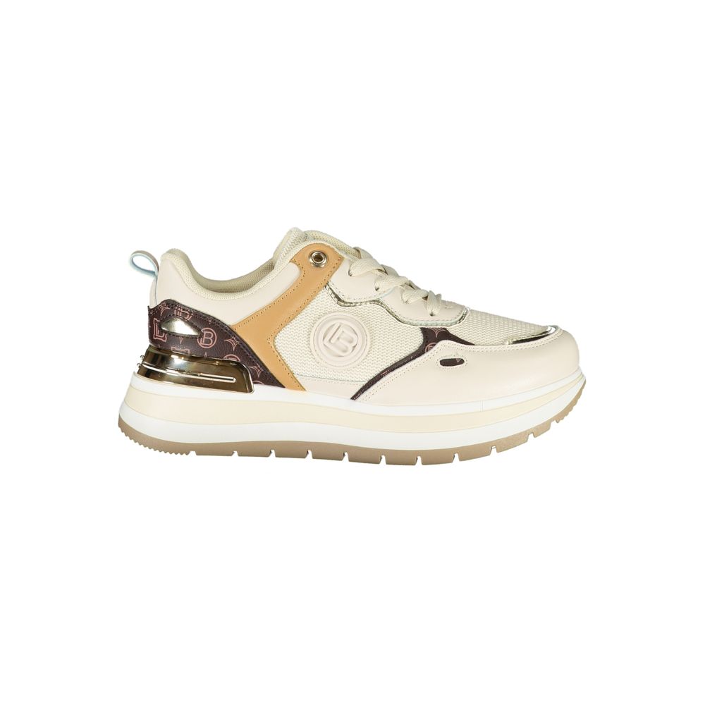 Laura Biagiotti Beige polyester sneaker til kvinder