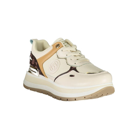 Laura Biagiotti Beige polyester sneaker til kvinder