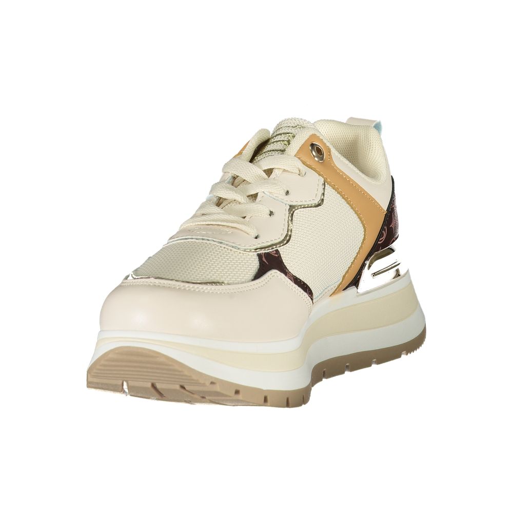 Laura Biagiotti Beige polyester sneaker til kvinder