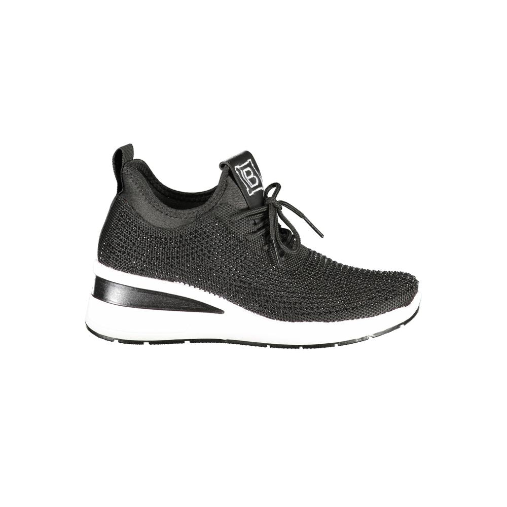 Laura Biagiotti sort polyester sneaker til kvinder