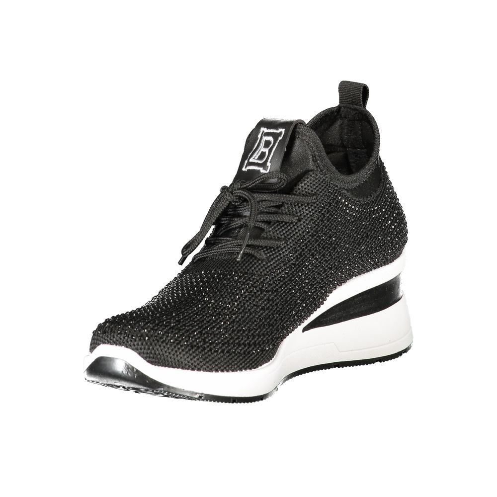 Laura Biagiotti sort polyester sneaker til kvinder
