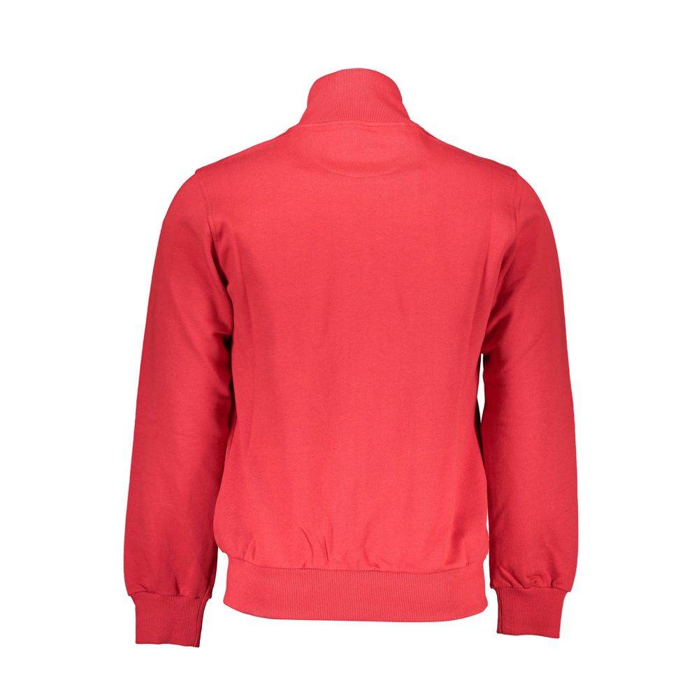 La Martina Red Cotton Men Sweater - Hilstor