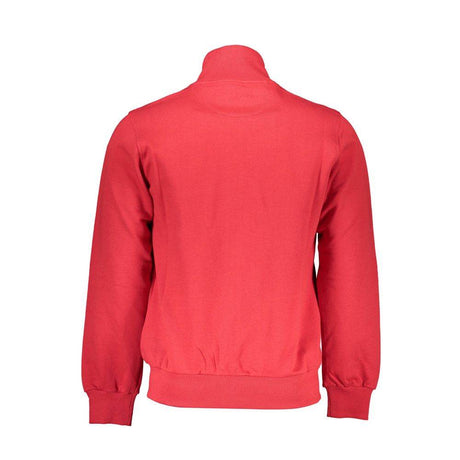 La Martina Red Cotton Men Sweater - Hilstor
