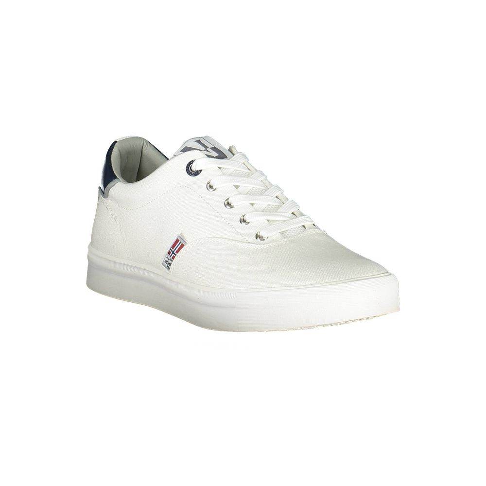 Napapijri White Polyester Men Sneaker - Hilstor