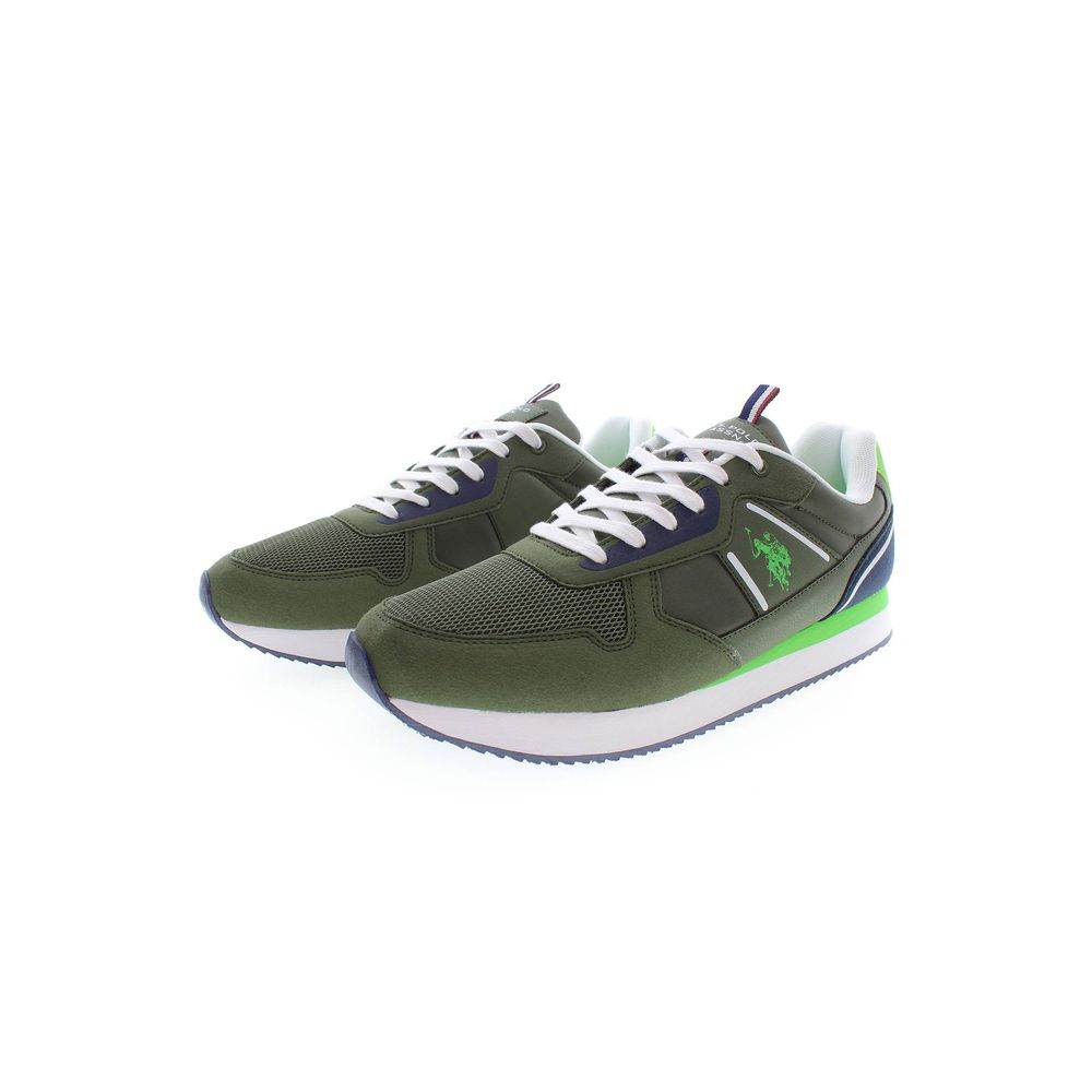 U.S. POLO ASSN. Green Polyester Men Sneaker - Hilstor