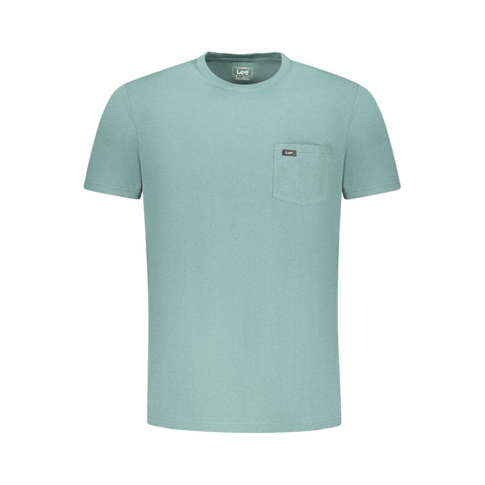 Lee Green Cotton Men T-Shirt - Hilstor