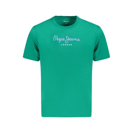Pepe Jeans Green Cotton T-Shirt - Hilstor