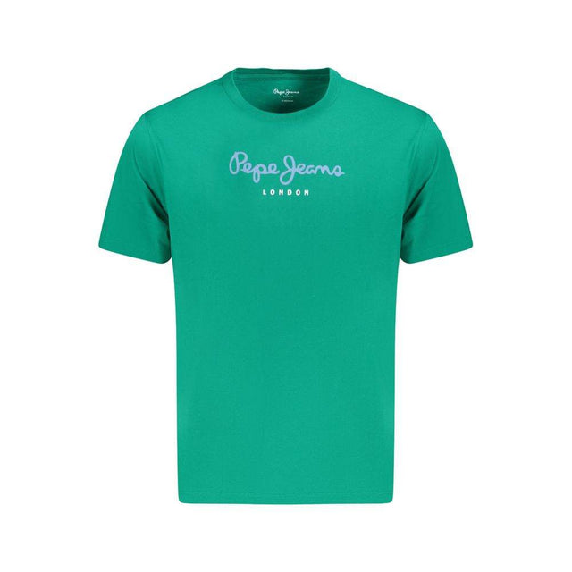 Pepe Jeans Green Cotton T-Shirt - Hilstor