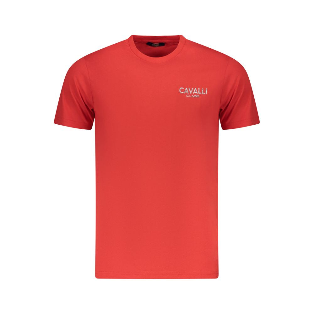 Cavalli klasse rød bomuld herre T-shirt