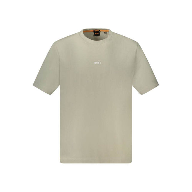 Hugo Boss Beige Cotton T-Shirt - Hilstor