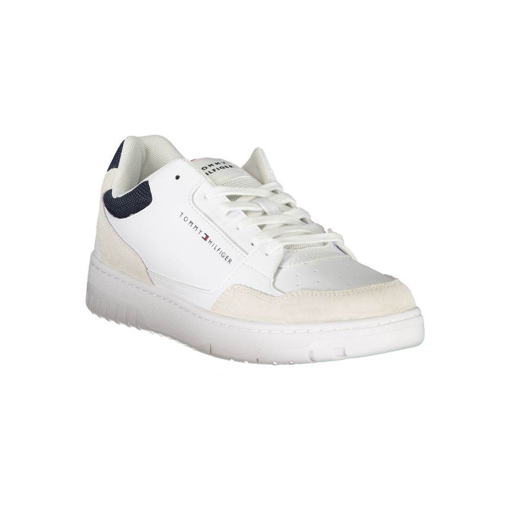 Tommy Hilfiger White Leather Men Sneaker - Hilstor
