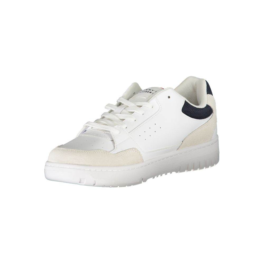 Tommy Hilfiger White Leather Men Sneaker - Hilstor