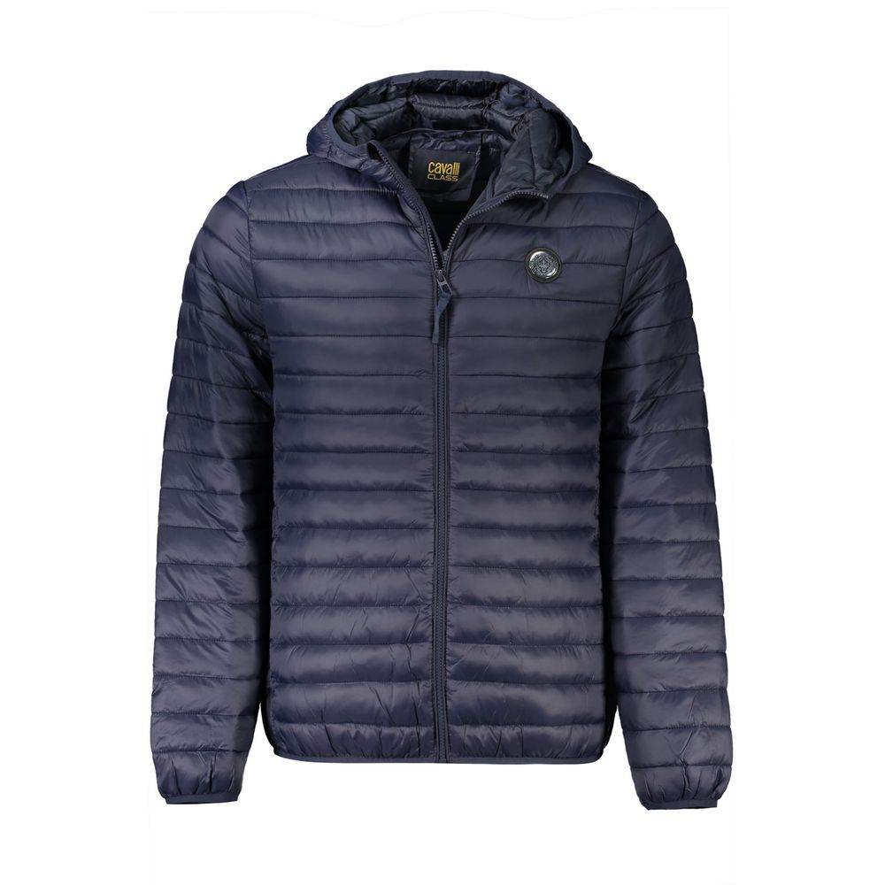 Cavalli Class Blue Polyamide Men Jacket - Hilstor