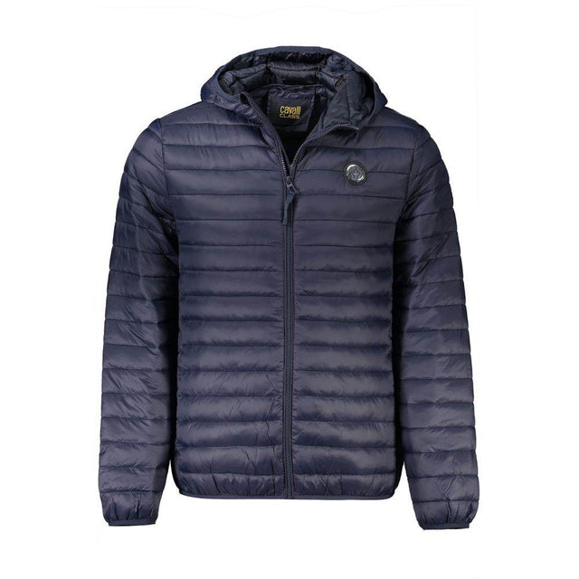Cavalli Class Blue Polyamide Men Jacket - Hilstor