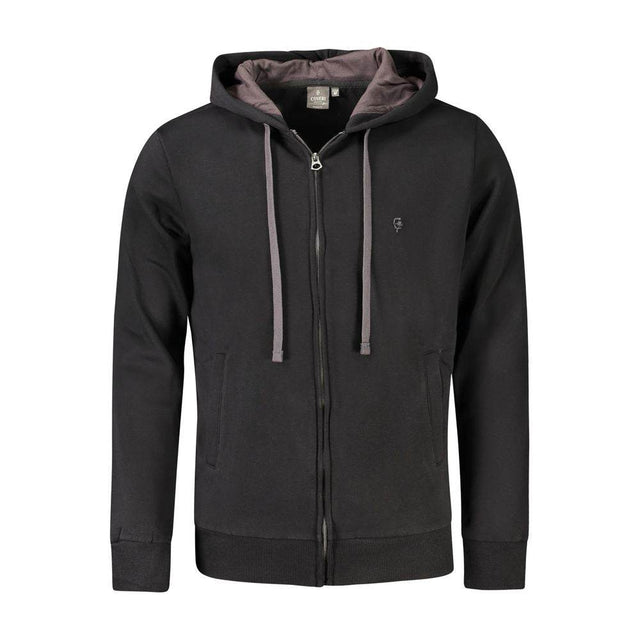 Coveri Moving Black Cotton Men Sweater - Hilstor