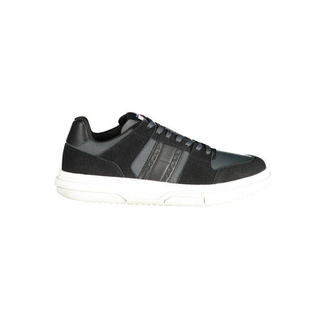 Tommy Hilfiger Black Leather Men Sneaker - Hilstor