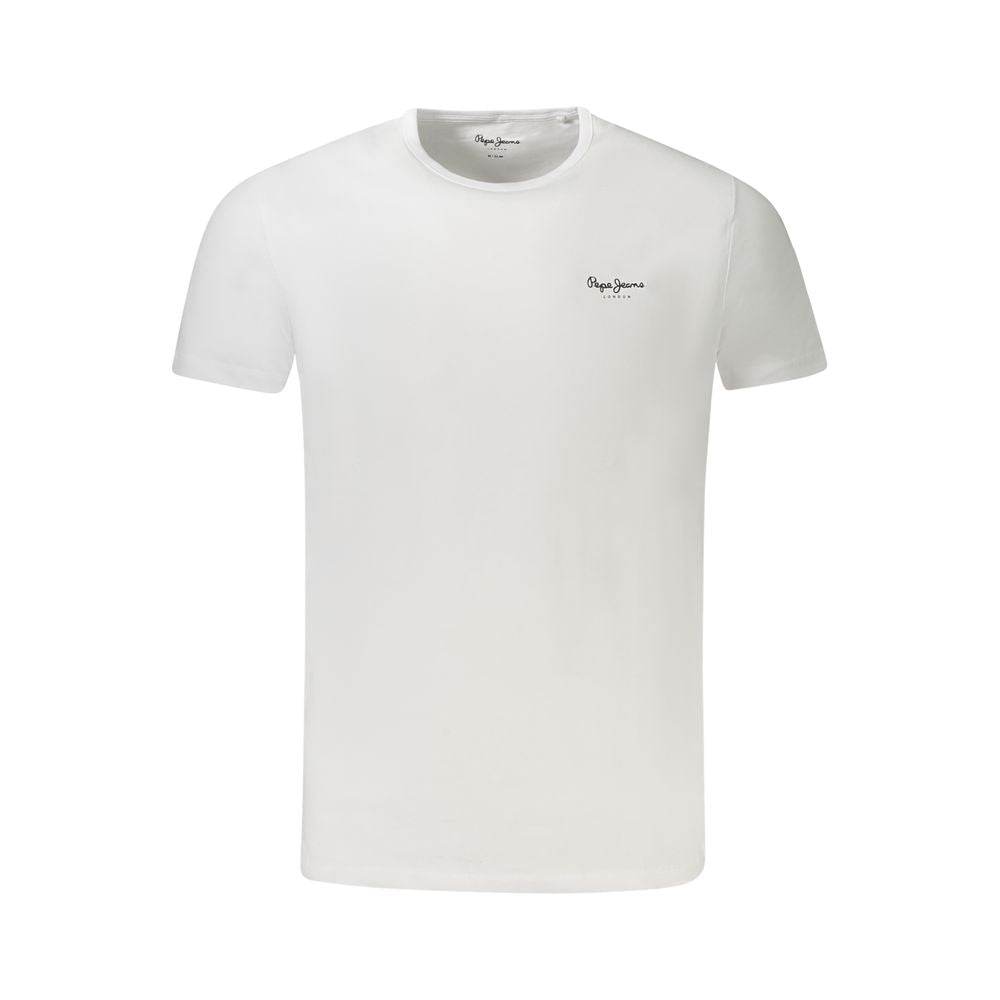 Pepe Jeans White Cotton Men T-Shirt - Hilstor