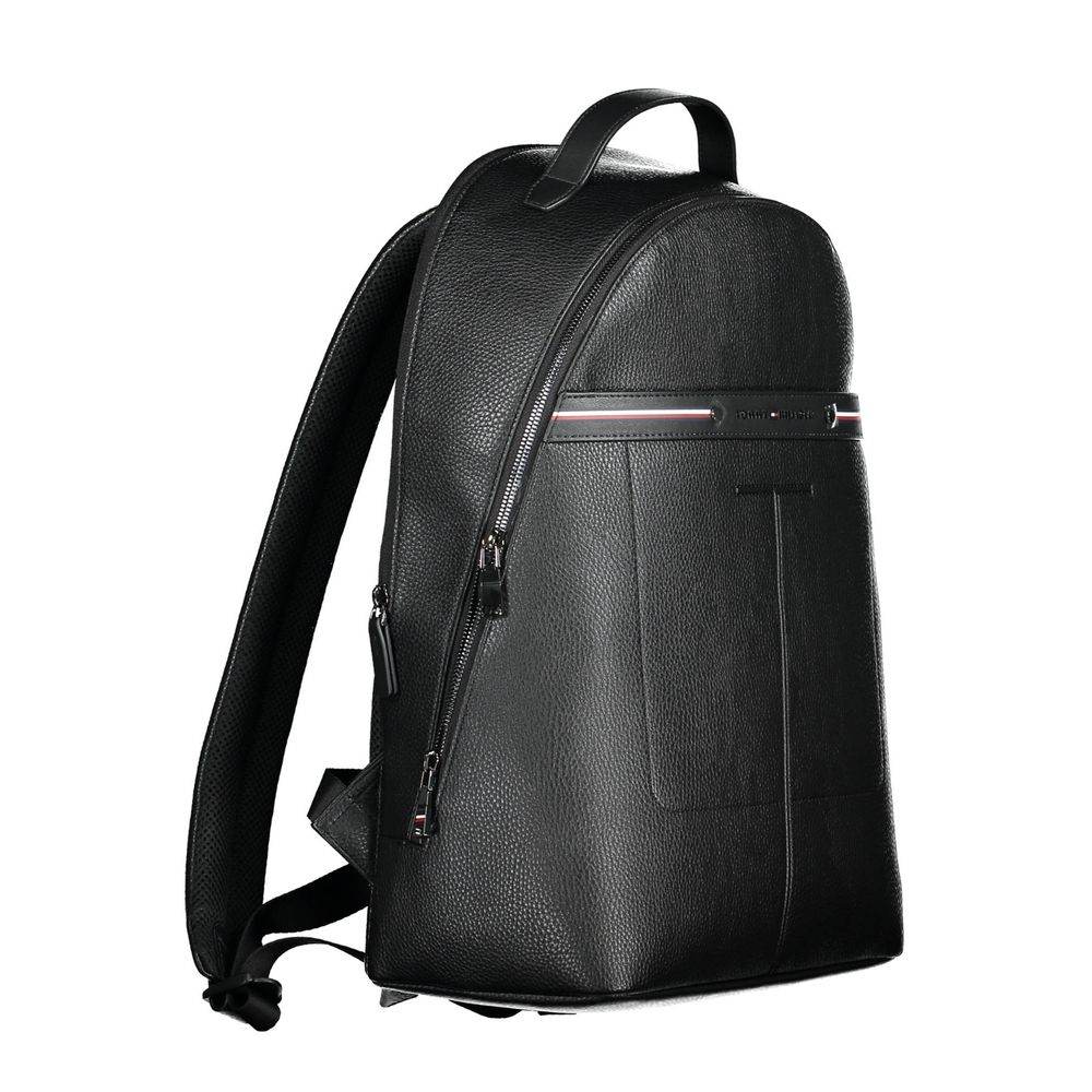 Tommy Hilfiger Black Polyethylene Men Backpack - Hilstor