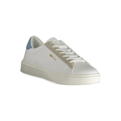Gas White Polyester Men Sneaker