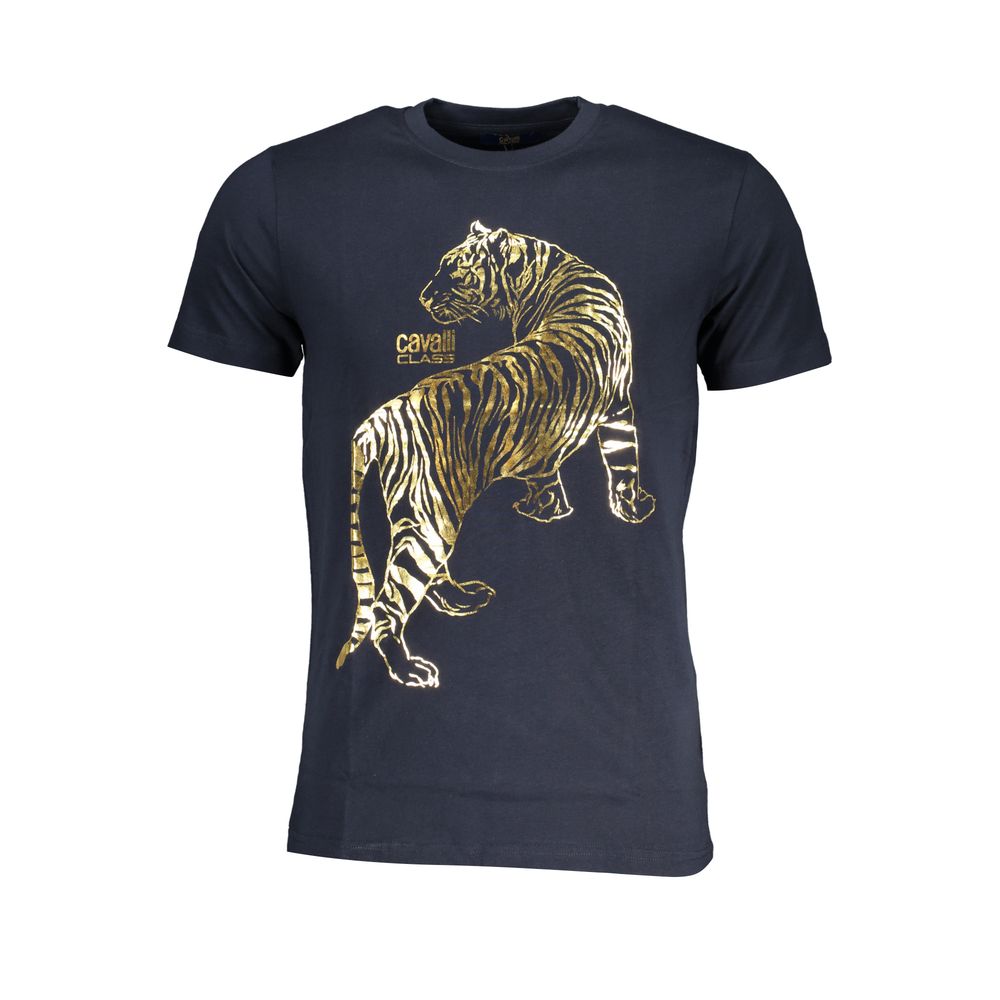 Cavalli klasse blå bomuld T-shirt
