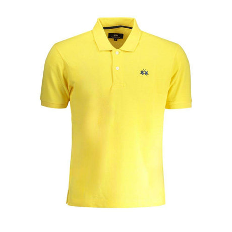 La Martina Yellow Cotton Polo Shirt - Hilstor
