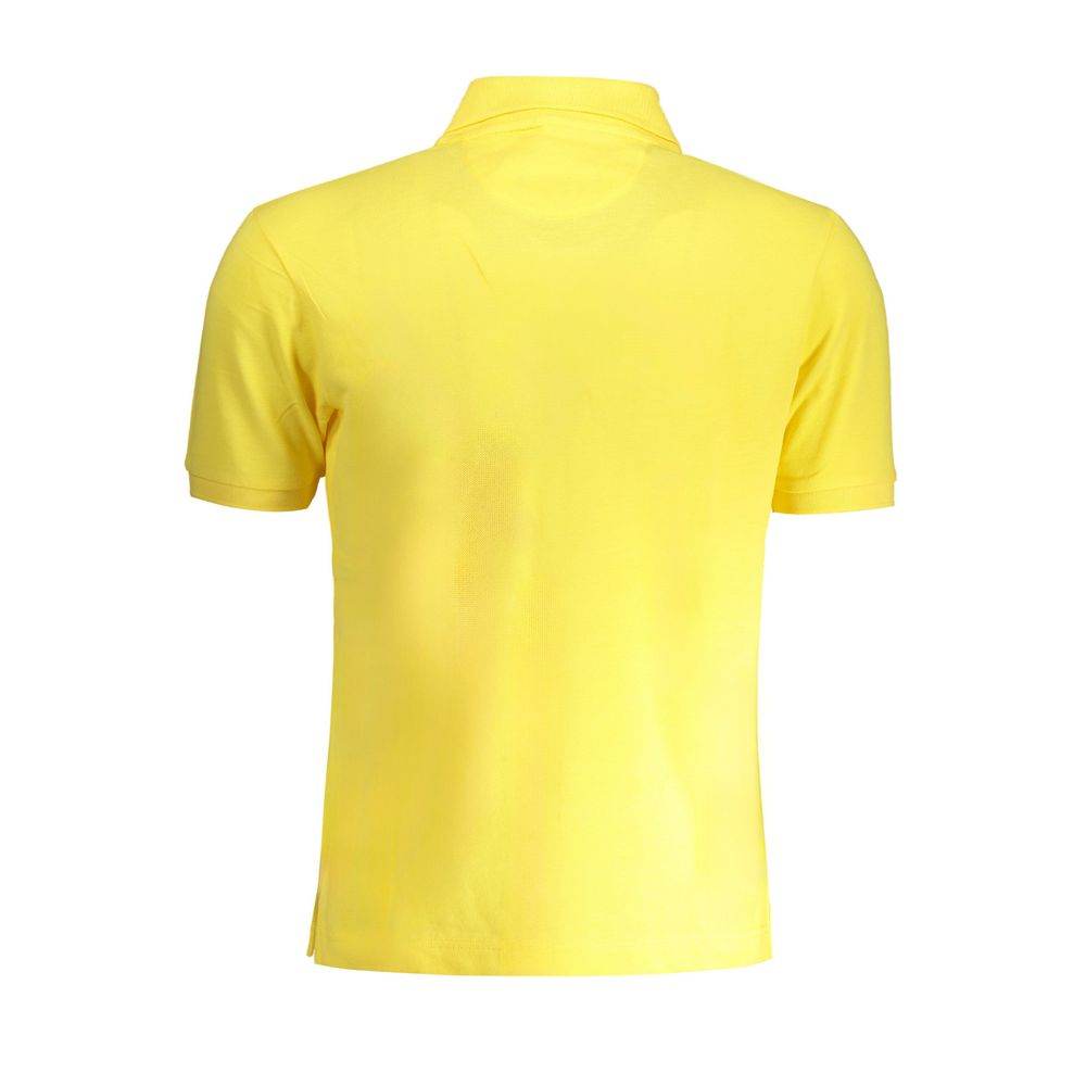 La Martina Yellow Cotton Polo Shirt - Hilstor