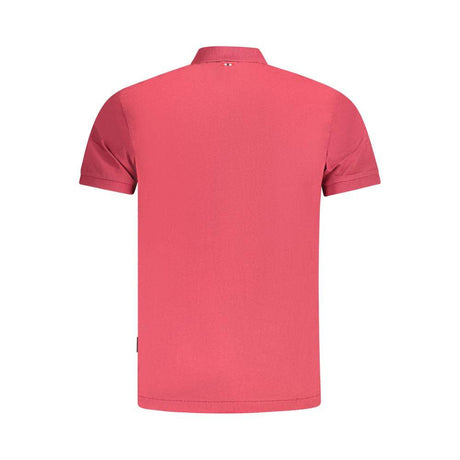 Napapijri Red Cotton Men Polo Shirt - Hilstor