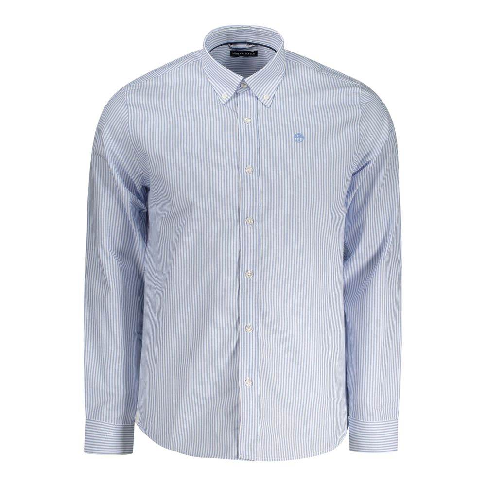 North Sails Light Blue Cotton Men Shirt - Hilstor