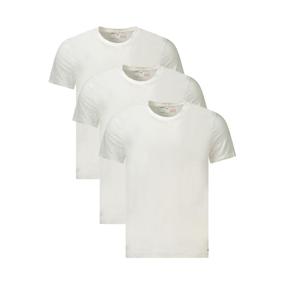 Calvin Klein T-shirt i hvid bomuld til mænd