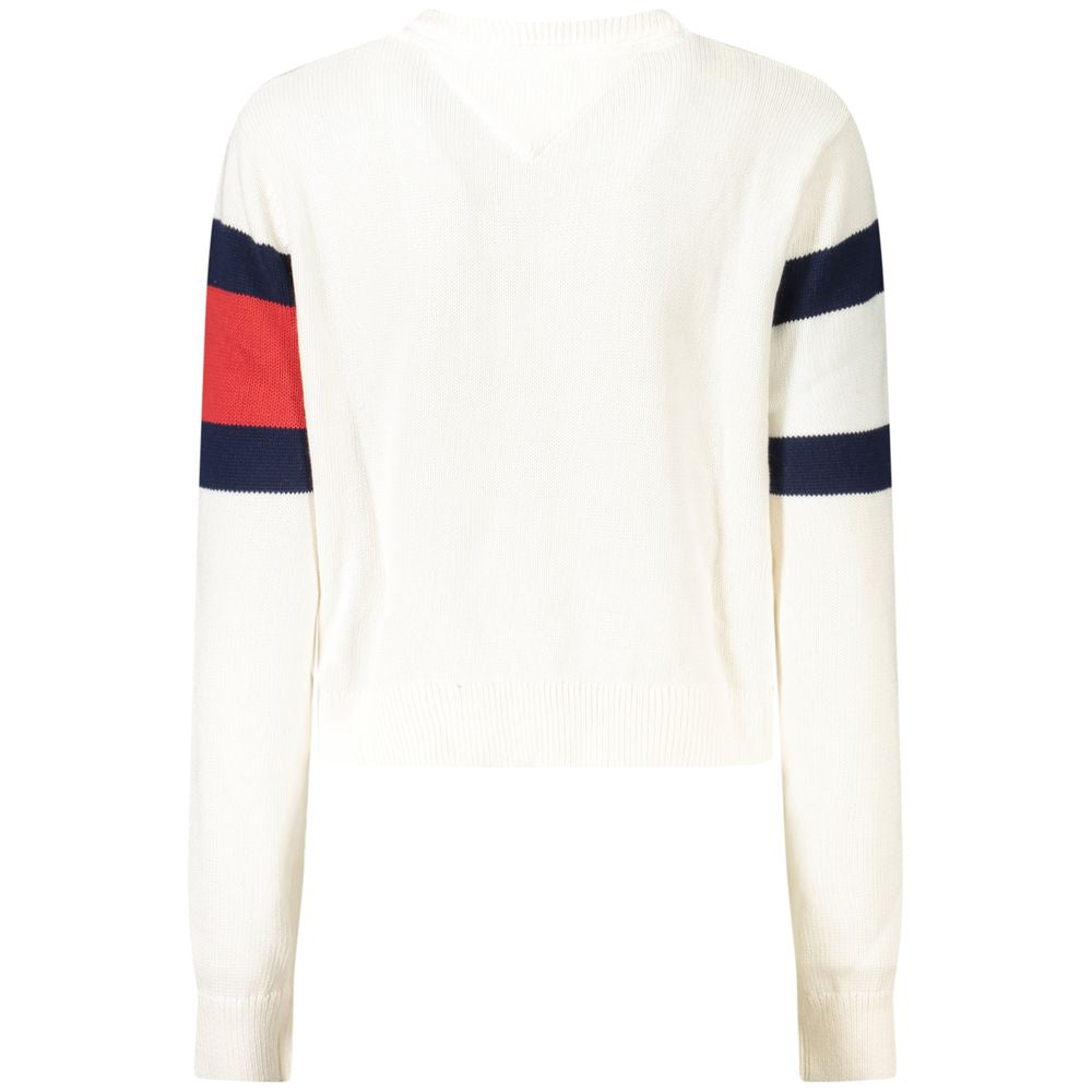 Tommy Hilfiger Hvid bomuldstrøje til kvinder