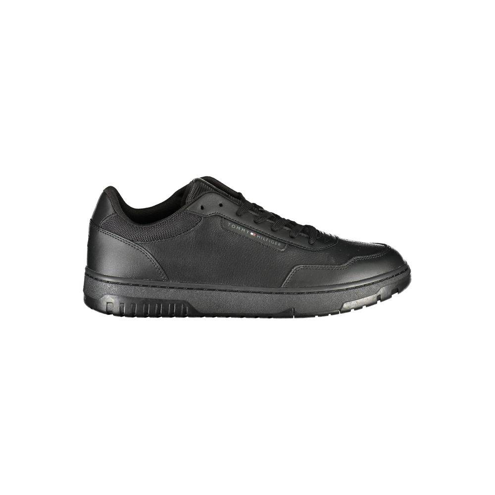 Tommy Hilfiger Black Leather Men Sneaker - Hilstor