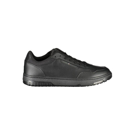 Tommy Hilfiger Black Leather Men Sneaker - Hilstor