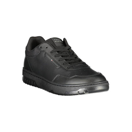 Tommy Hilfiger Black Leather Men Sneaker - Hilstor
