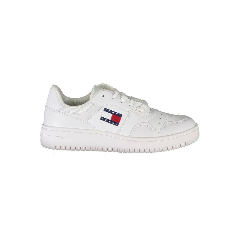 Tommy Hilfiger Hvid Læder Sneaker til kvinder