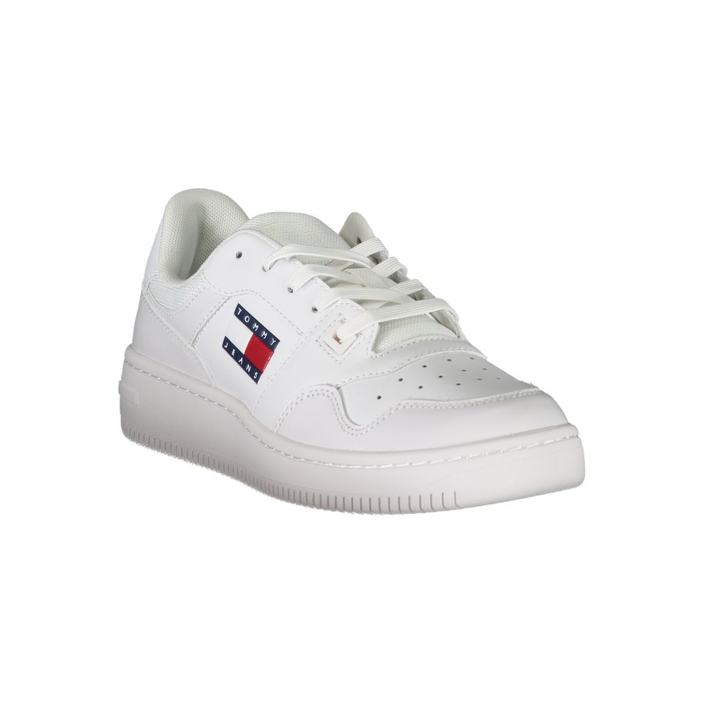 Tommy Hilfiger Hvid Læder Sneaker til kvinder