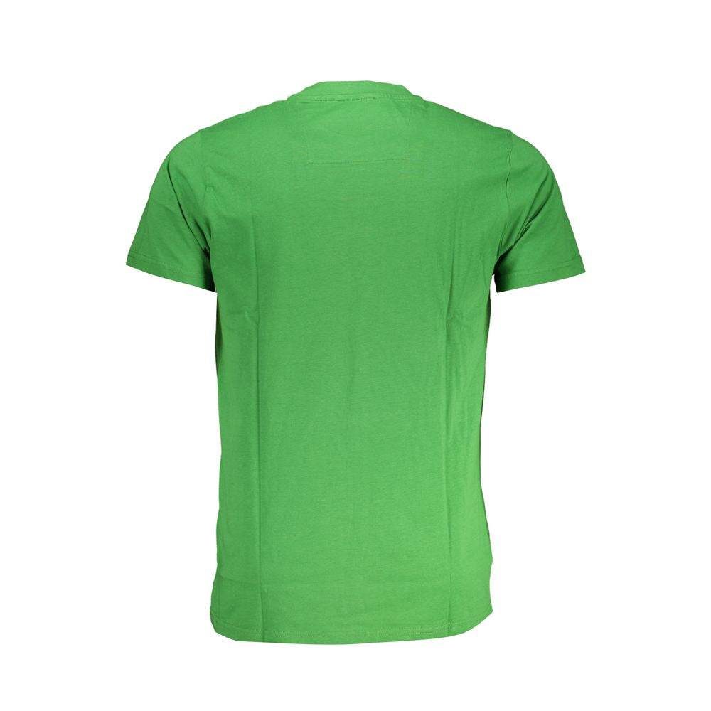 Cavalli Class Green Cotton T-Shirt - Hilstor