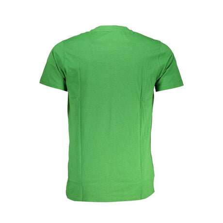Cavalli Class Green Cotton T-Shirt - Hilstor