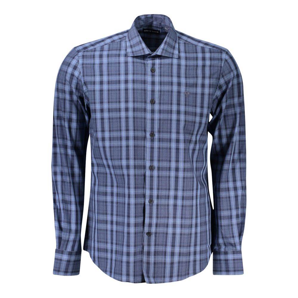 North Sails Light Blue Cotton Men Shirt - Hilstor