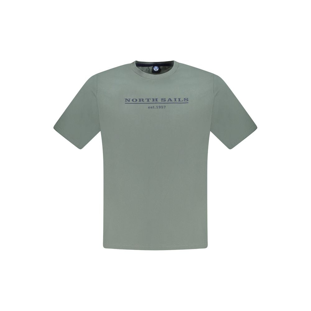 North Sails Grøn T-shirt til mænd i bomuld