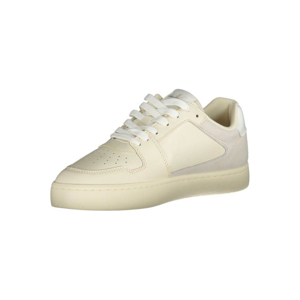 Calvin Klein White Polyethylene Men Sneaker - Hilstor