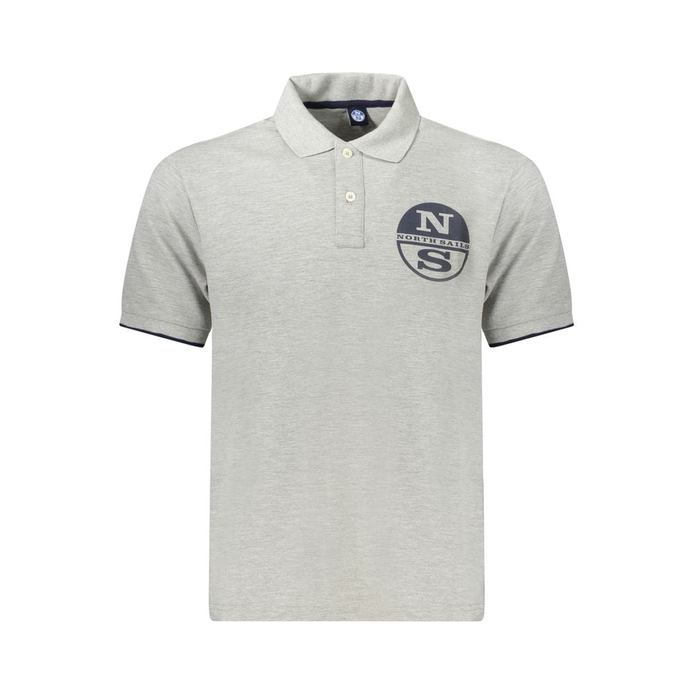 North Sails Grå Bomuld Polo Shirt til mænd