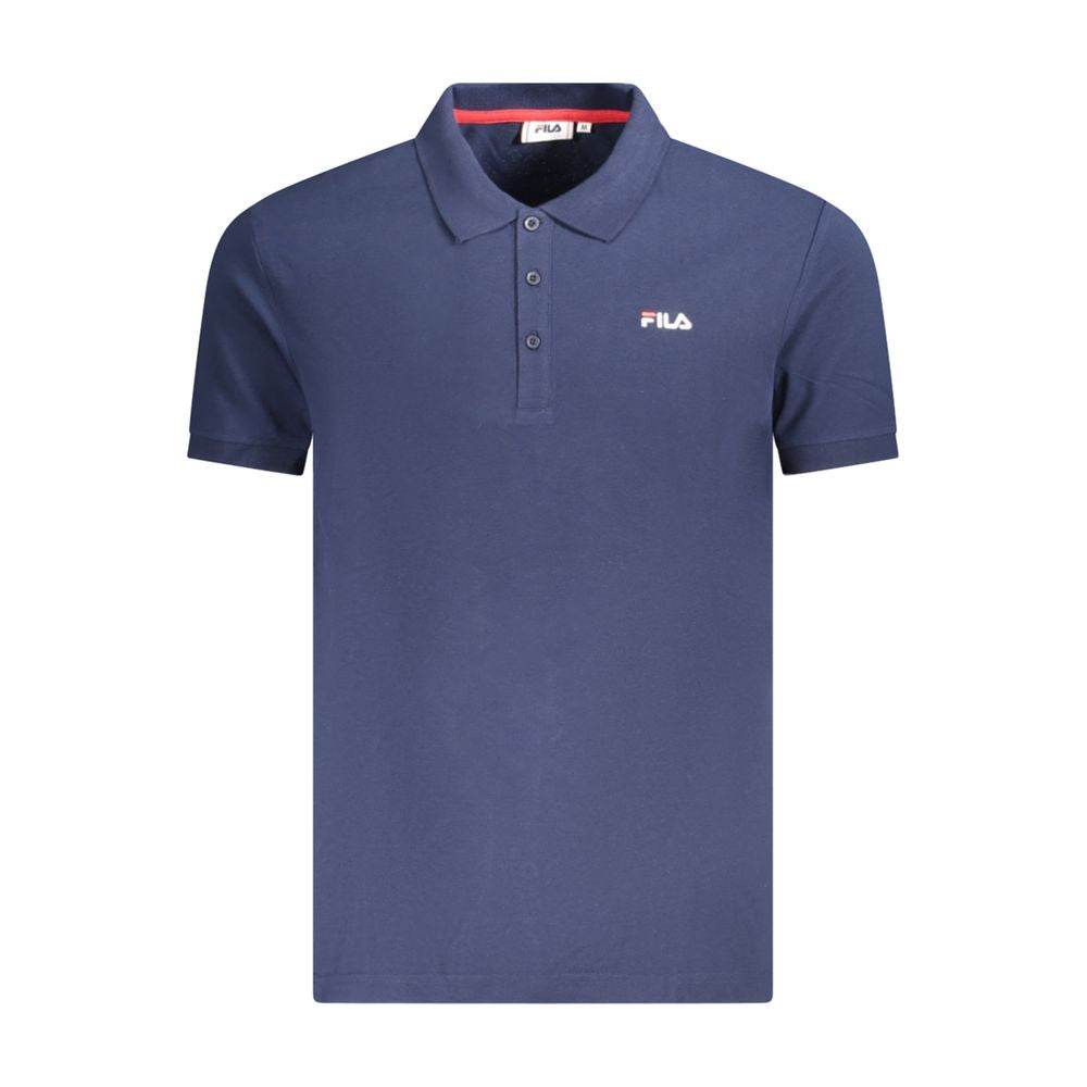 Fila Blue Cotton Men Polo Shirt - Hilstor