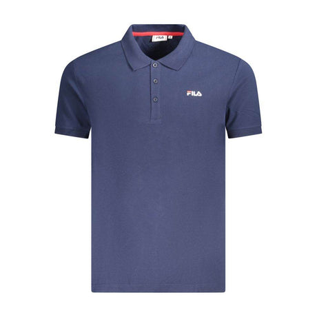 Fila Blue Cotton Men Polo Shirt - Hilstor