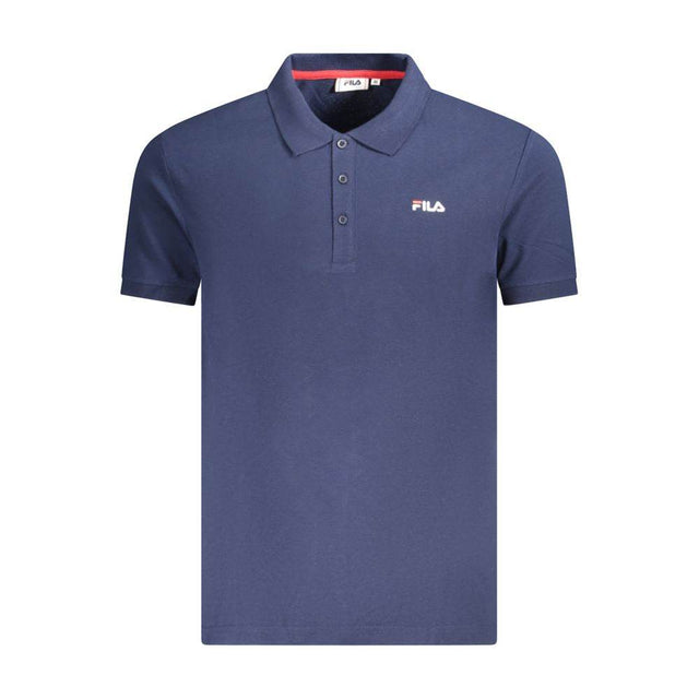 Fila Blue Cotton Men Polo Shirt - Hilstor