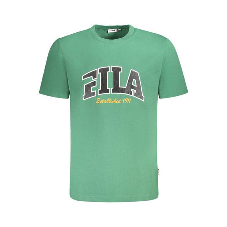 Fila Green Cotton Men T-Shirt - Hilstor